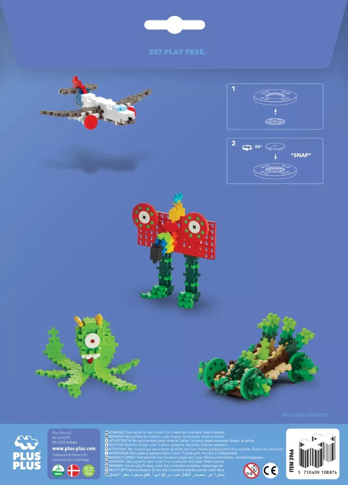 Plus Plus aksesuarų rinkinys, raudonai geltonas