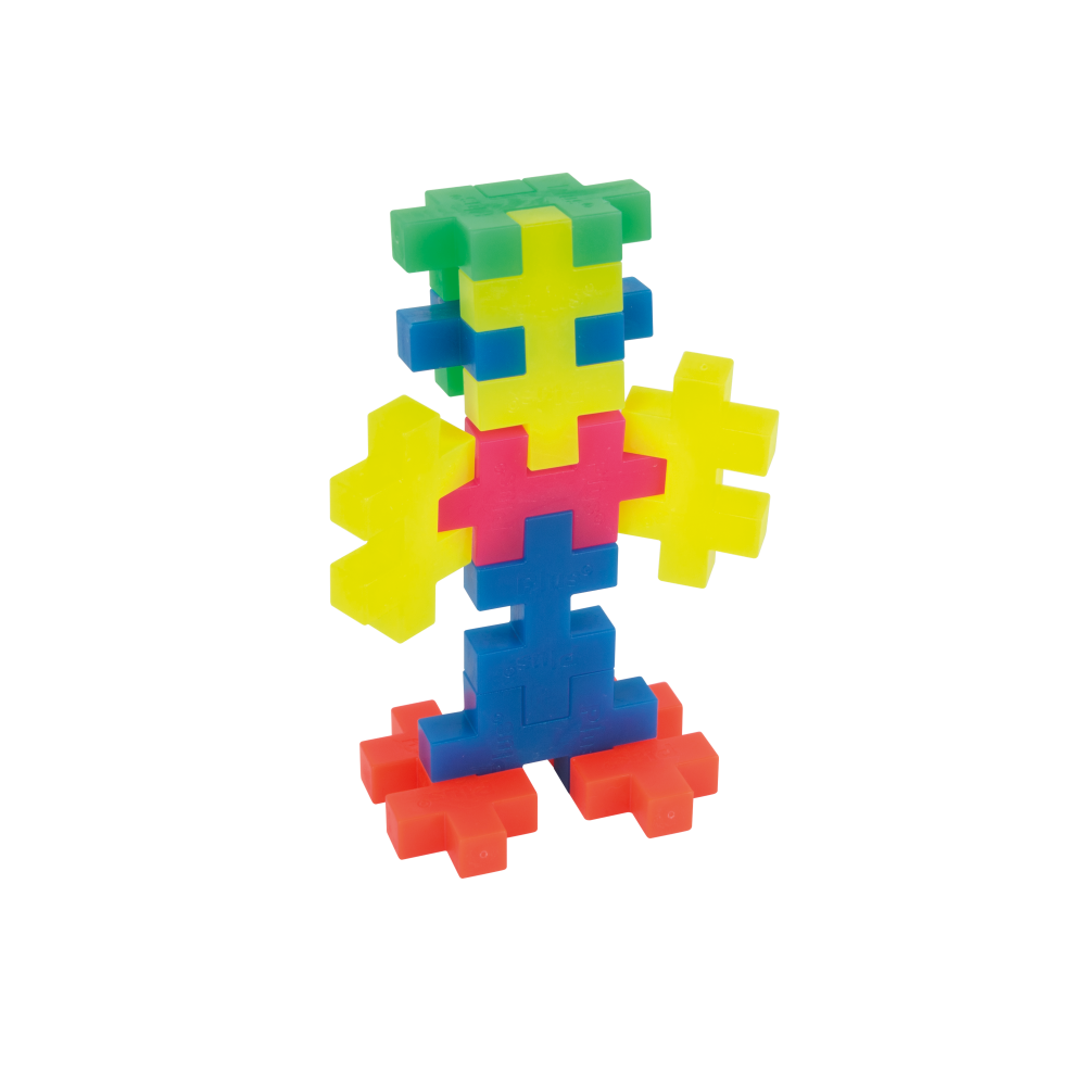 Plus Plus konstruktorius, DIDELĖS, 15, neoninės spalvos