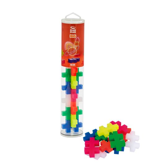 Plus Plus konstruktorius, DIDELĖS, 15, neoninės spalvos