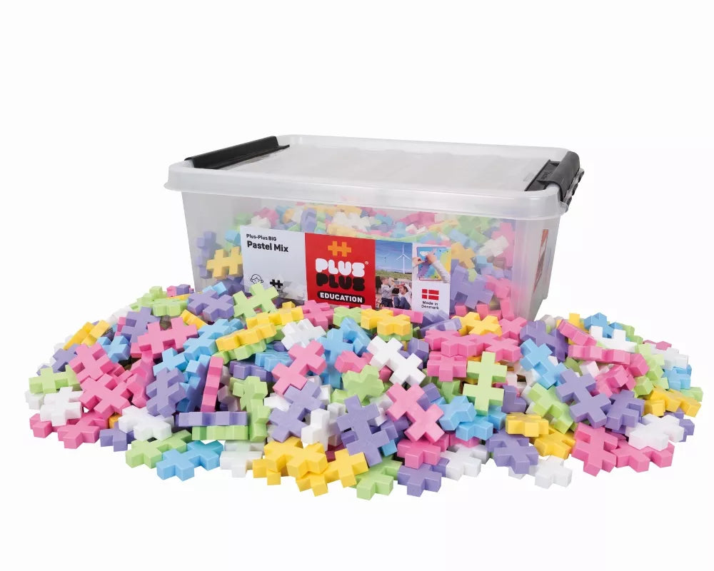 Plus Plus konstruktorius, DIDELĖS, pastelinės 400 det.