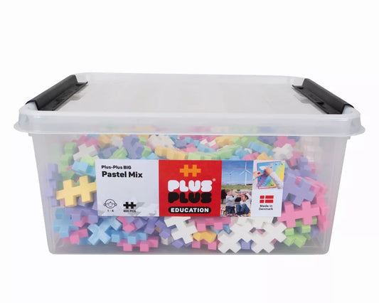 Plus Plus konstruktorius, DIDELĖS, pastelinės 400 det.