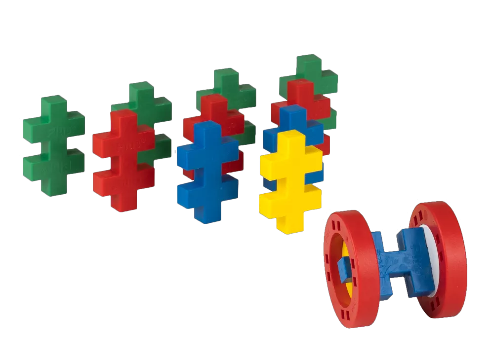 Plus Plus konstruktorius, didelių detalių rinkinys, 130 det.