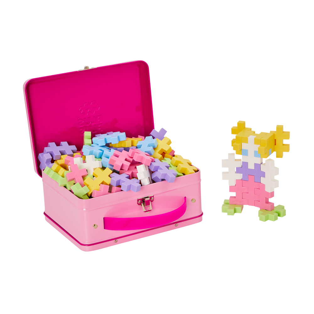 Plus Plus konstruktorius, Lagaminas, pastelinės DIDELĖS, 70