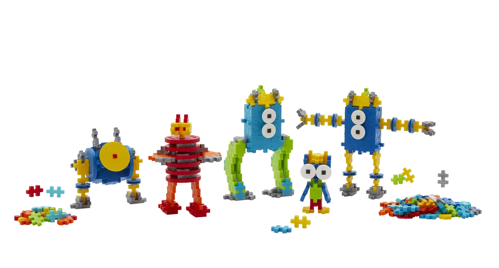 Plus Plus konstruktorius, Mokausi statyti robotus, 250 det.