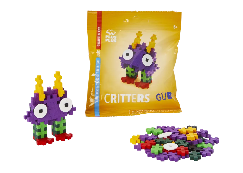 Plus Plus konstruktorius, Monstriukas, geltonas