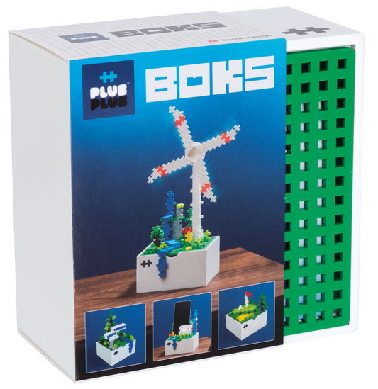 Plus Plus konstruktorius, Vėjo malūnas, medinė dėžutė