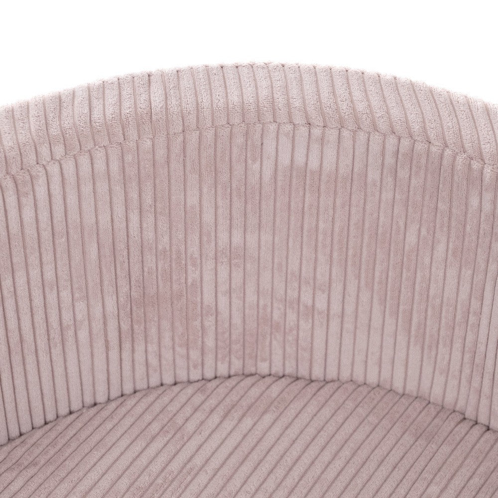 Plush Nest Round Corduroy Ball Pool, 90 × 30 cm — Light Pink, 200 Pearl, Light Pink and Gold Balls, photo 7