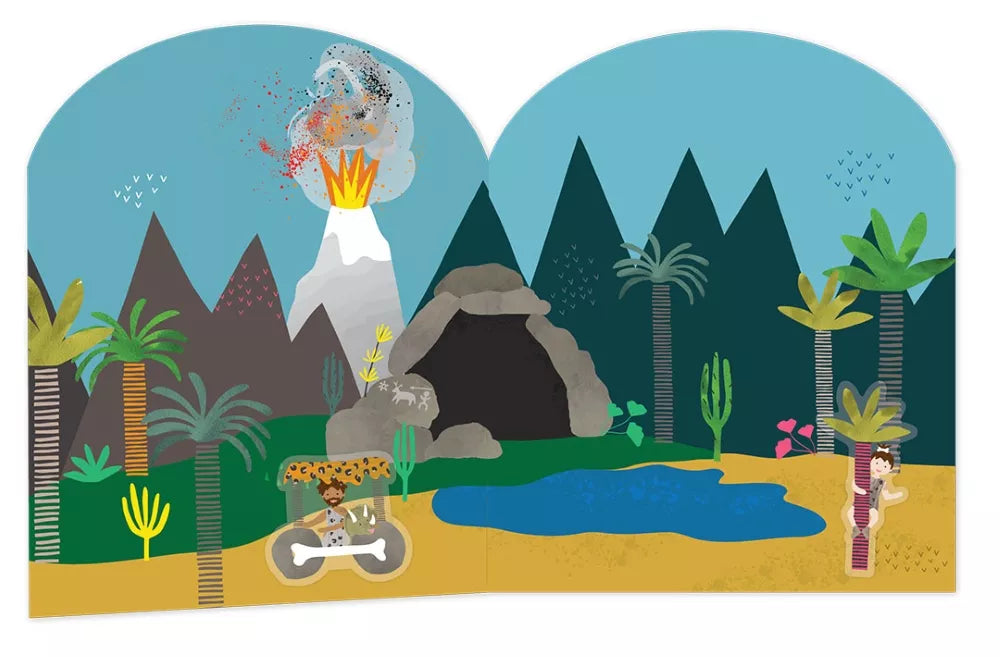 Rinkinys su daugkartiniais lipdukais, Dinozaurai