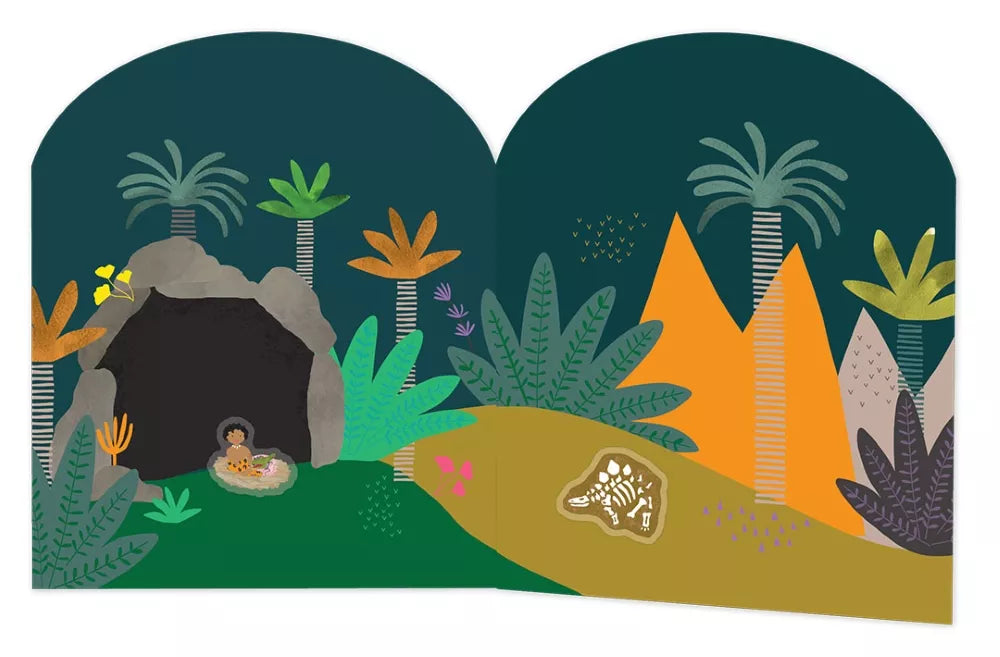 Rinkinys su daugkartiniais lipdukais, Dinozaurai