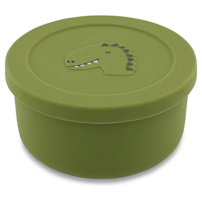 Silicone Snack Container with Lid - Mr. Dino