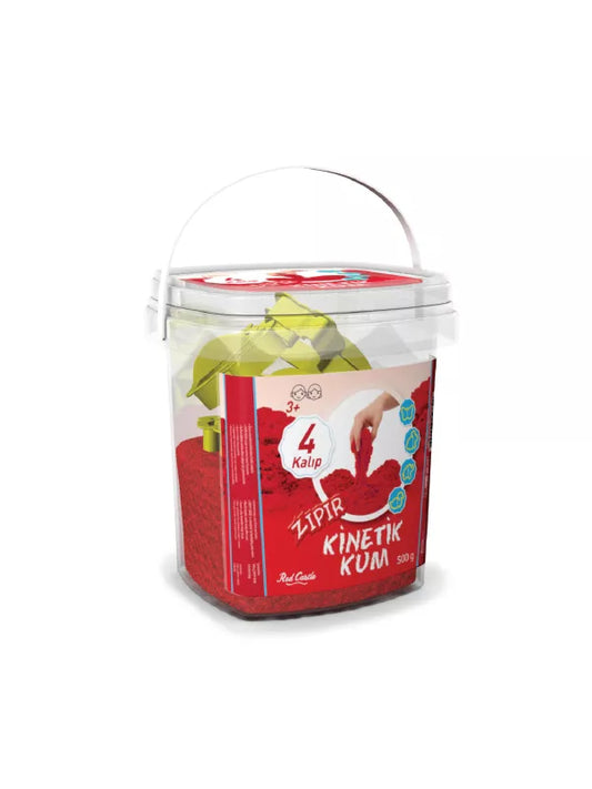 Red Castle kinetinis smėlis, raudonas 500 g